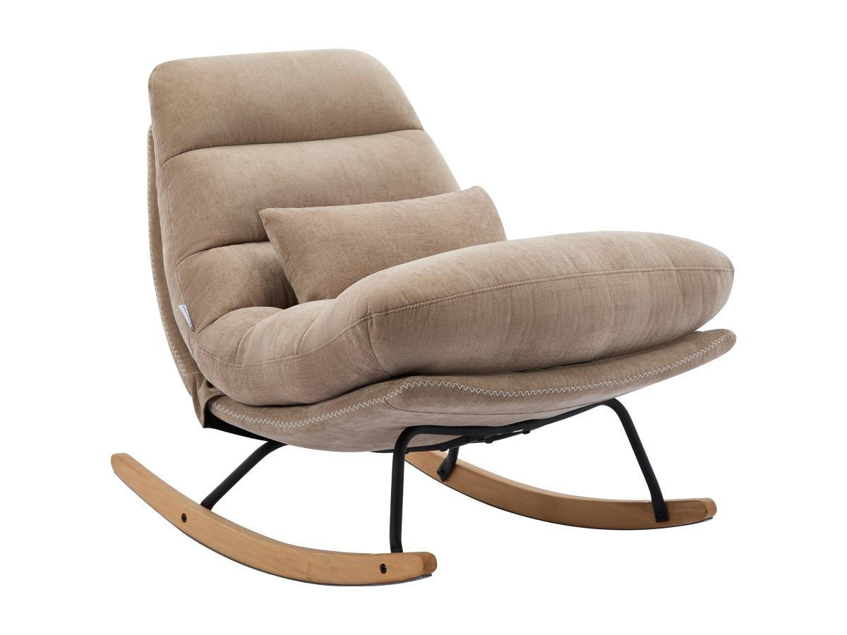SCHAUKELSESSEL - Stoff - Taupe - RELIACO - Braun, Textil (93/80/82cm) - Vente-Unique