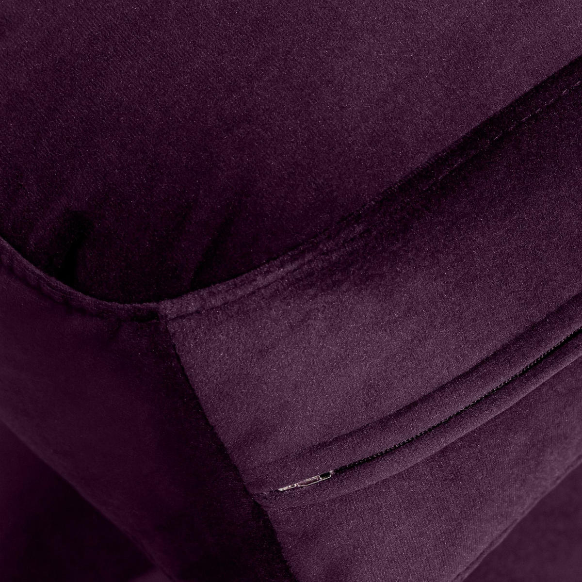 5-SITZER ECKSOFA ZUCCO Velour links, Purpur - Violett, Textil (430/84/105cm) - KONSIMO®
