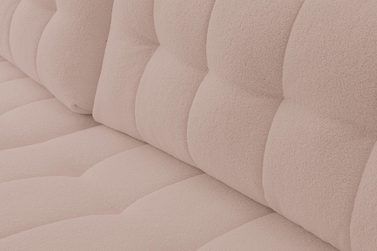 ECKSOFA Palermo mit Schlaffunktion und Bettkasten - Beige, Holz/Holzwerkstoff (245/143cm) - Ravio