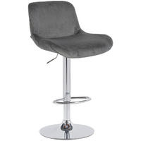 BARHOCKER Solon höhenverstellbar 85-106 cm dunkelgrau - Dunkelgrau, Textil (50/85/50cm) - furnicato