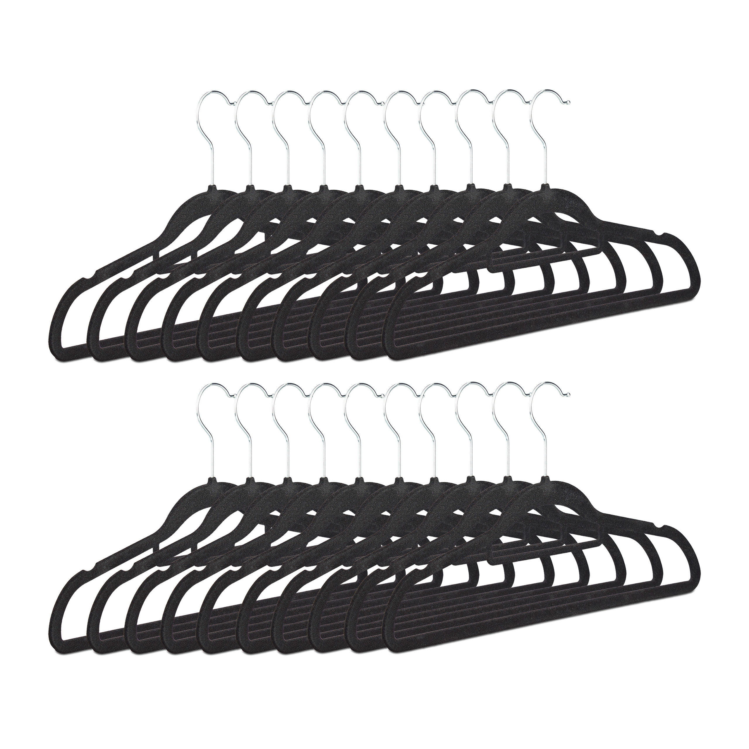GALGER Svart 20-pack sammet smala 22.5/41.5/0.5 cm