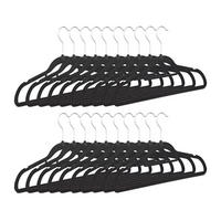 20XVEŠIAK na šaty - čierna, kov/textil (41.5/22.5/0.5cm) - Relaxdays