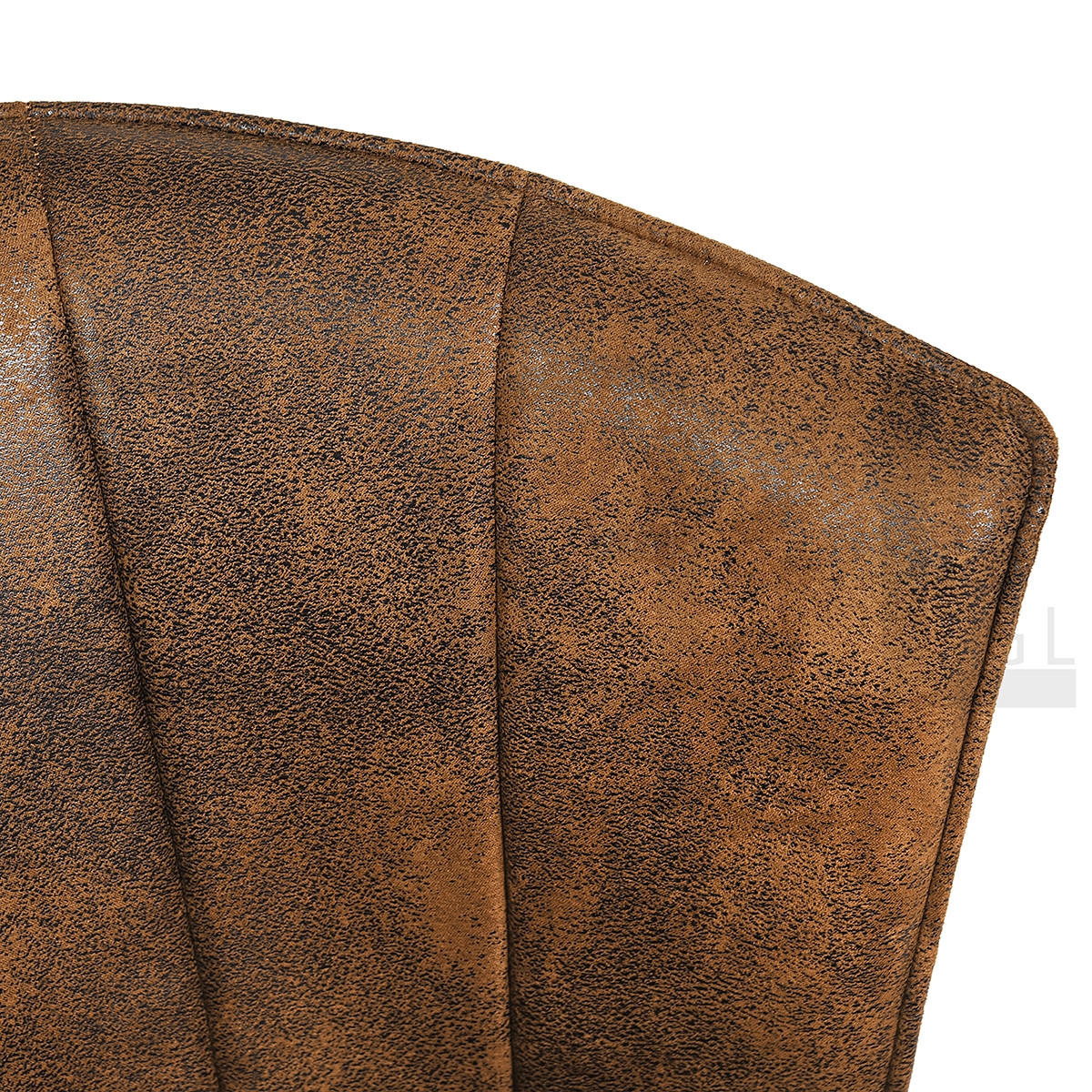 BARHOCKER 2er-Set, Polsterung in Wildlederoptik, Sitzhöhe 47 cm, Braun - Schwarz/Braun, Textil/Metall (47/74.5/44cm) - Meubles Cosy