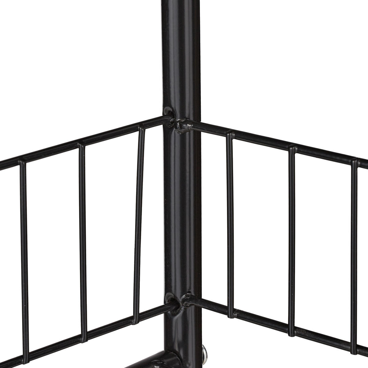 KÜCHENREGAL - Schwarz, Holzwerkstoff/Metall (40/121.5/30cm) - Relaxdays