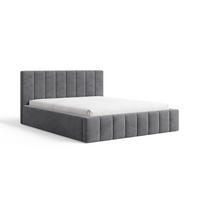 POLSTERBETT 01 180 x 200 cm – Flow – Bett mit Federmechanismus und Stauraum - Grau, Holz (180/200cm) - ROYAL24_MARKT