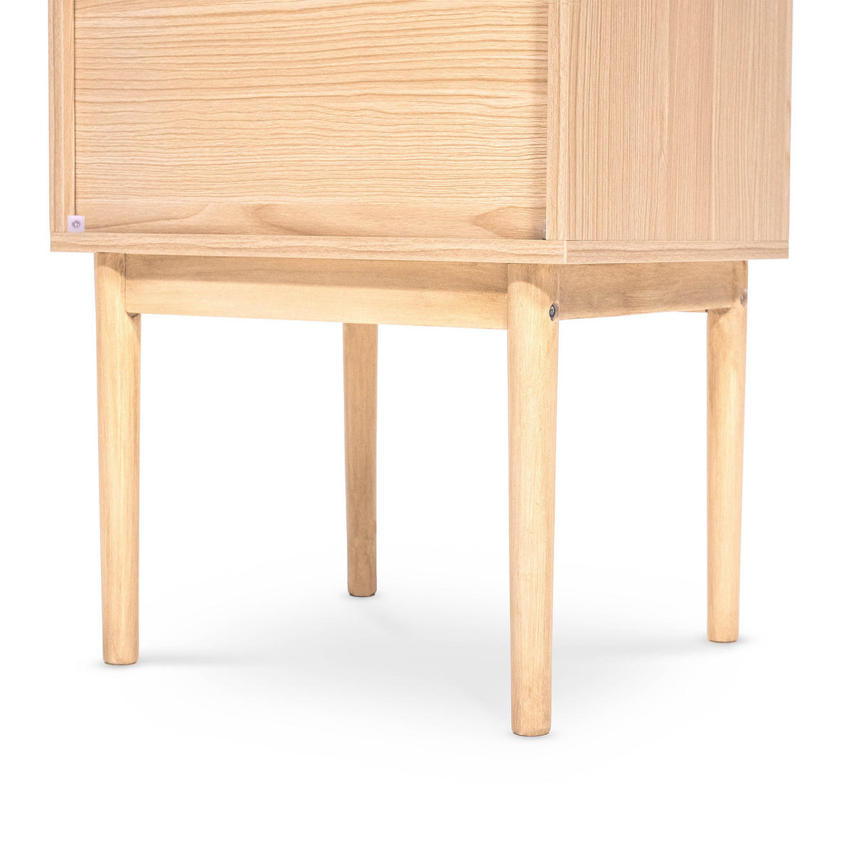 NACHTTISCH 2er-Set Nolan aus Eiche skandinavischen - Beige, Holz (38/55/45cm) - Sicaan
