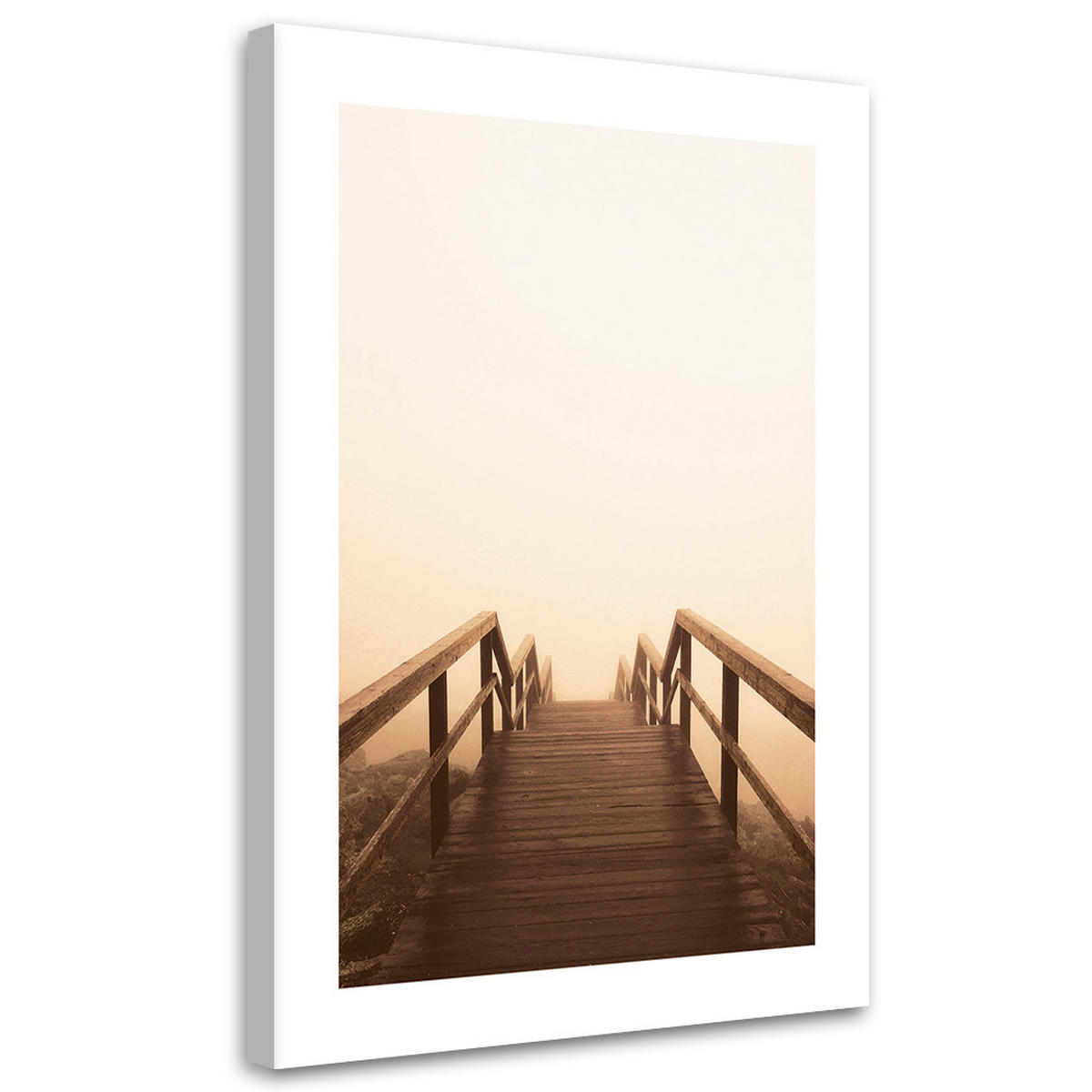 WANDBILD abstieg zum strand - Beige, Textil (40/60cm) - Feeby