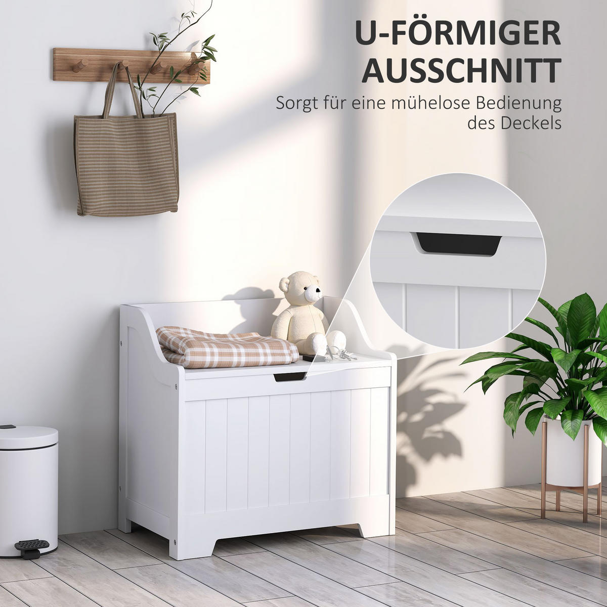 MEHRZWECKSCHRANK Weiß 38.0/56.5/56.0 cm - Weiß, Holzwerkstoff (56.5/56/38cm)