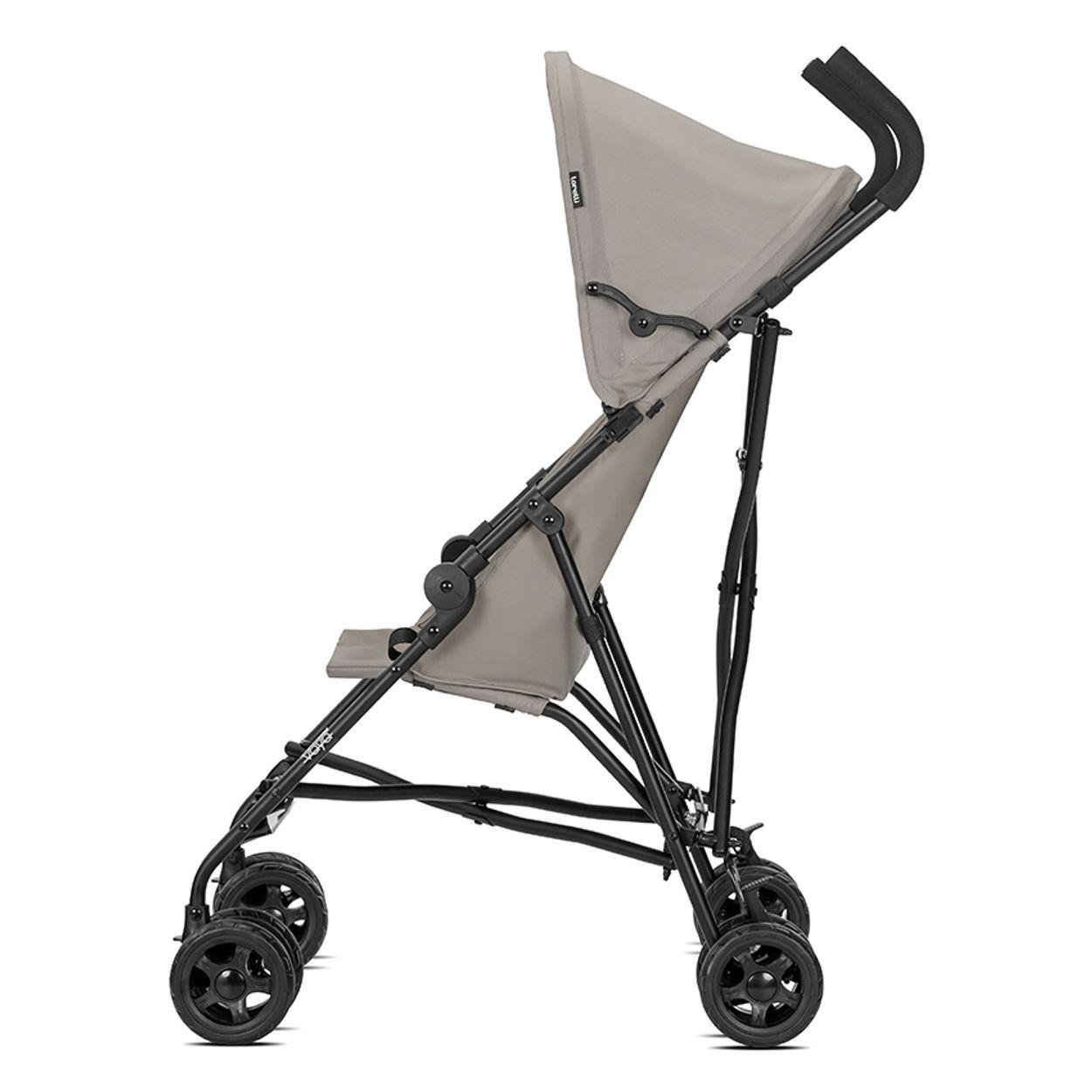 BUGGY Vaya grau verstellbares Sonnendach, klappbar, Fußstütze - Grau, Metall (80/41/97cm) - Lorelli