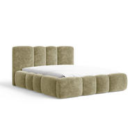 POLSTERBETT 26 - 180x200 cm – Amari – Bett mit Bettkasten und Gepolstertem Kopfteil - Olivgrün, Holz (180/200cm) - ROYAL24_MARKT
