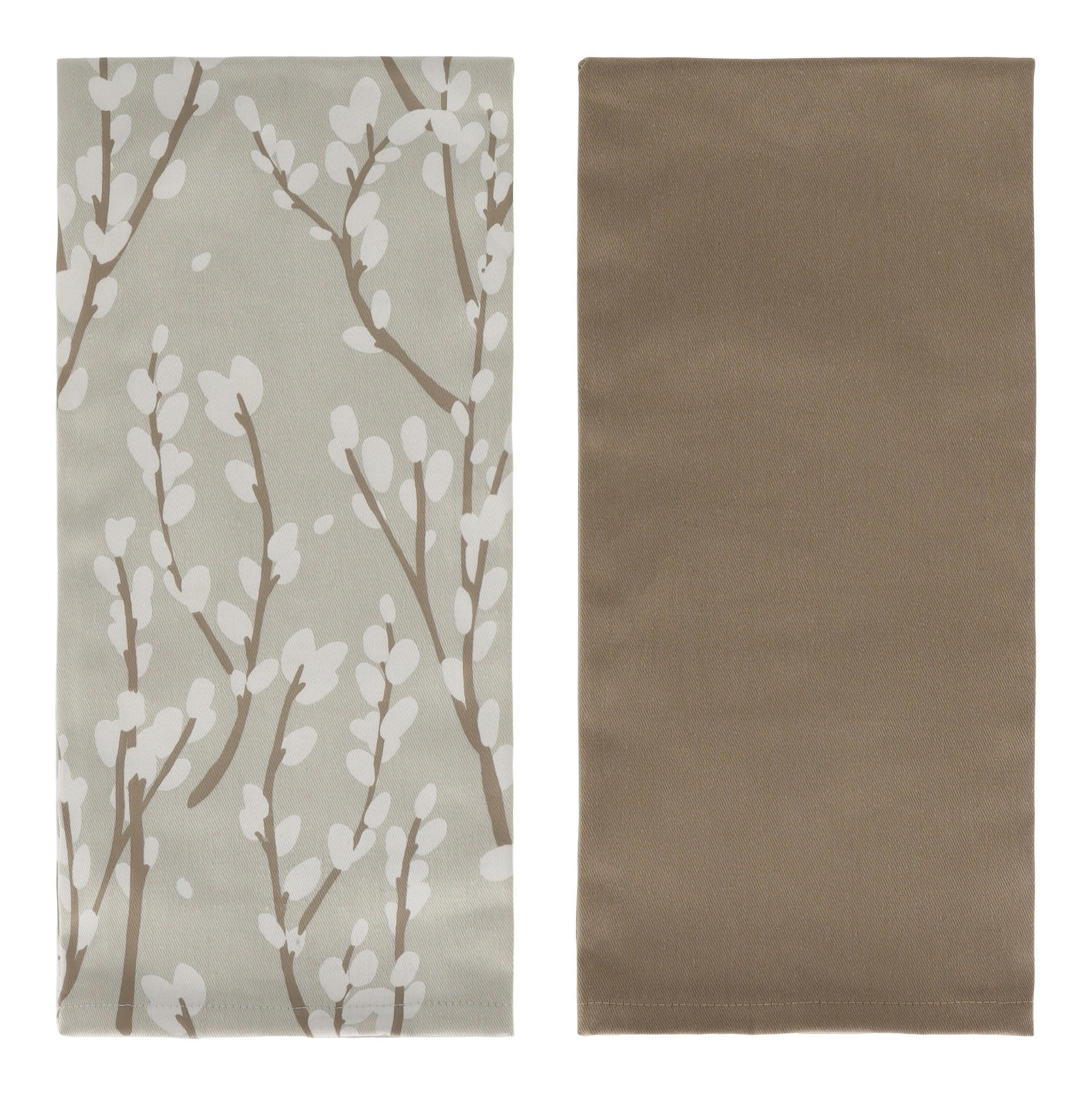 GESCHIRRTUCH-SET Veriba - Beige, Textil (45/65cm) - home&you