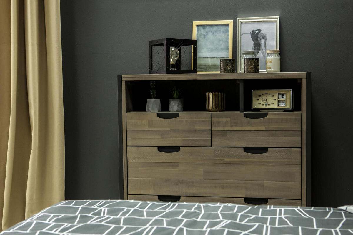 KOMMODE FLOW Beige 100x45x105 cm - Beige, Holz (100/105/45cm) - FURNLUX