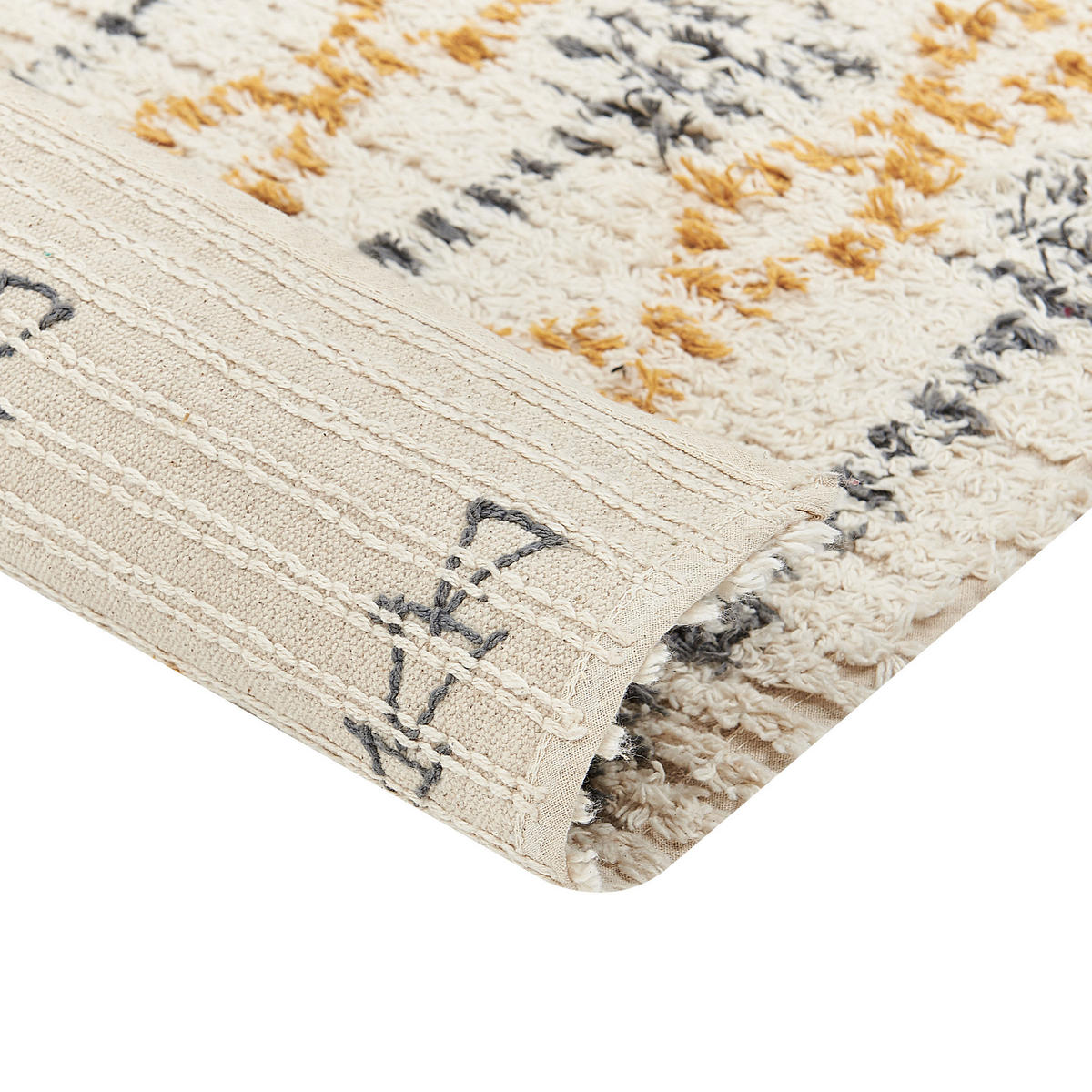 KURZFLOR-TEPPICH Kadapa 200/140 cm - Beige, Textil (140/200cm) - Beliani