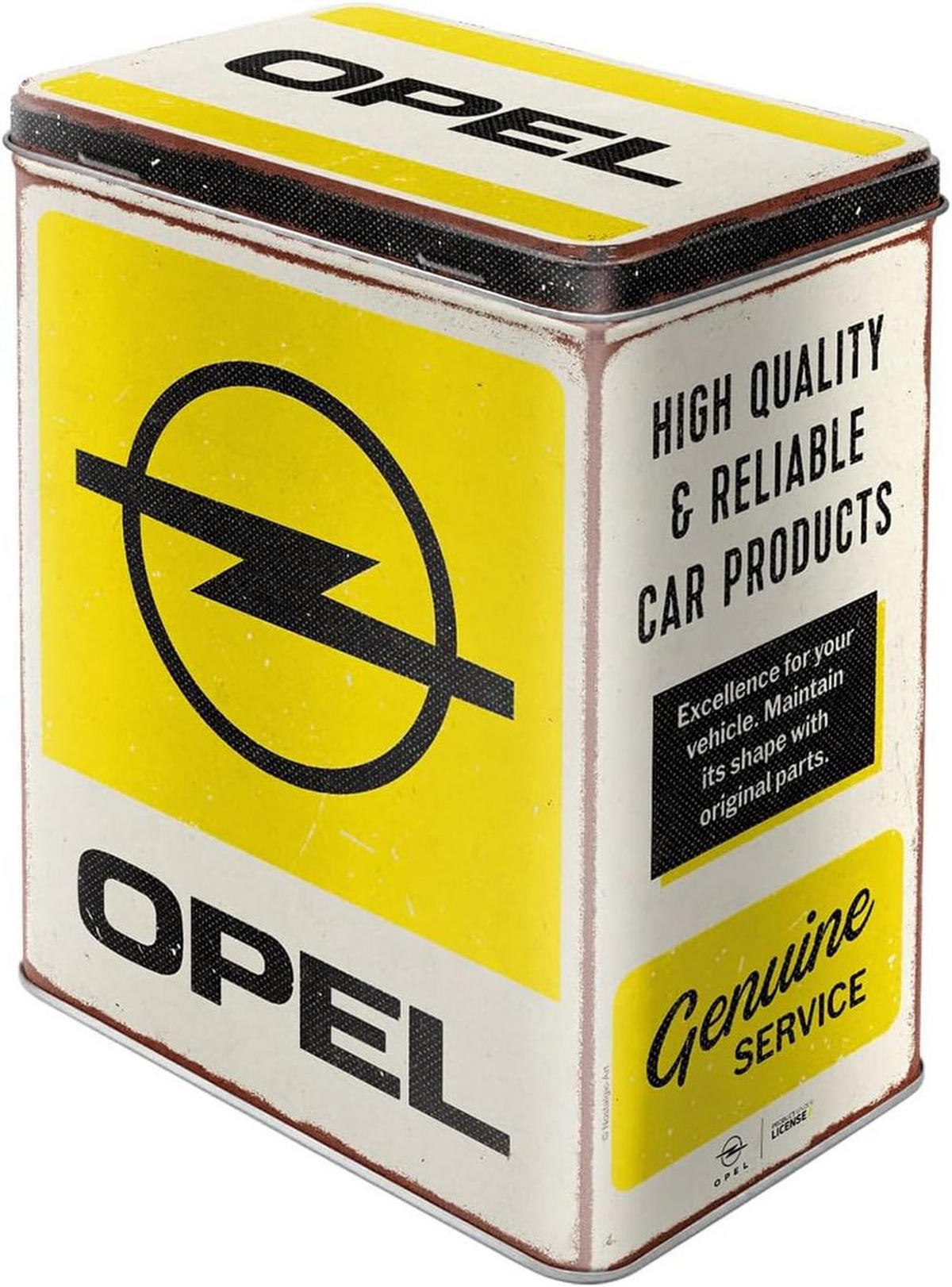 VORRATSDOSE L Opel Service - Multicolor, Metall (14/20/10cm) - Nostalgic-Art