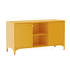 SIDEBOARD 120 cm, Gelb - Gelb, Metall (40/63/120cm) - Oviala