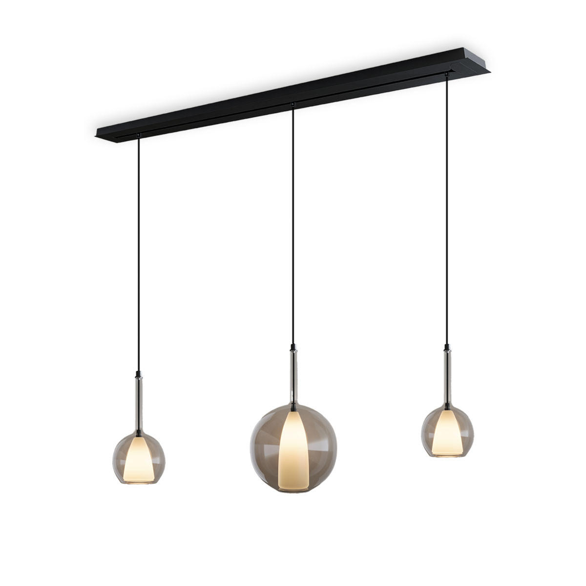 HÄNGELEUCHTE Belluna Klar Ø 14/24cm - Klar, Glas (14/14/35cm) - s.luce