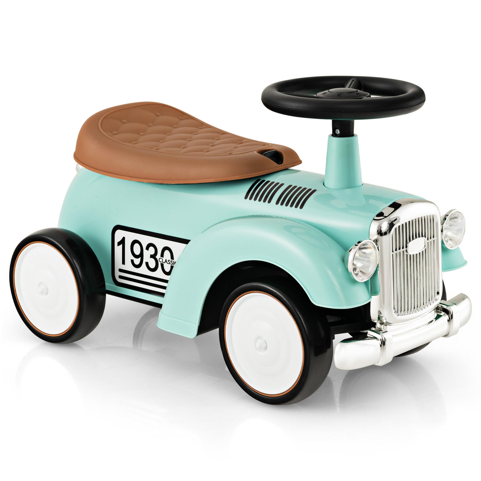 KINDERAUTO Grün - Grün, Kunststoff (27/34/58cm) - COSTWAY