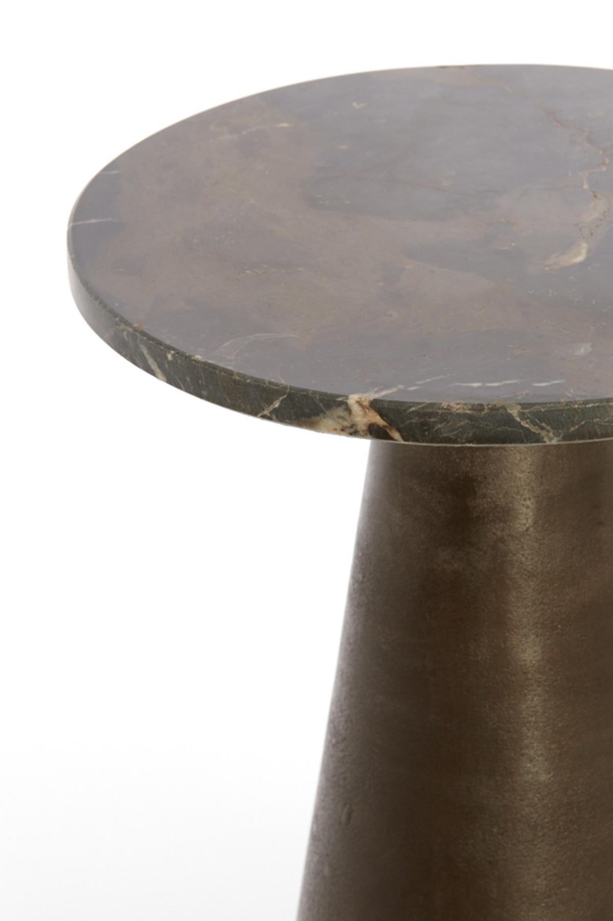 BEISTELLTISCH Ynez Braun Ø36/51 cm - Braun, Metall (36/36/51cm) - Light & Living