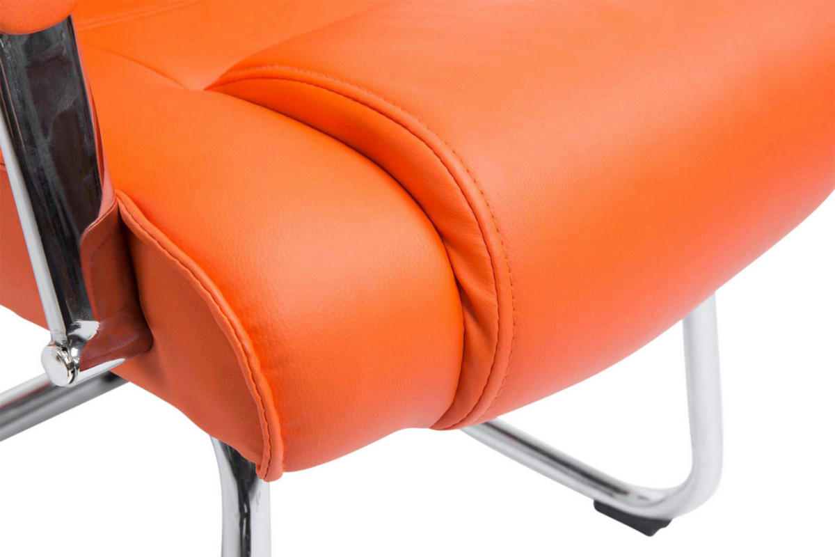 SCHWINGSTUHL 2er Set Lederlook orange - Orange, Textil/Metall (60/104/67cm) - CLP