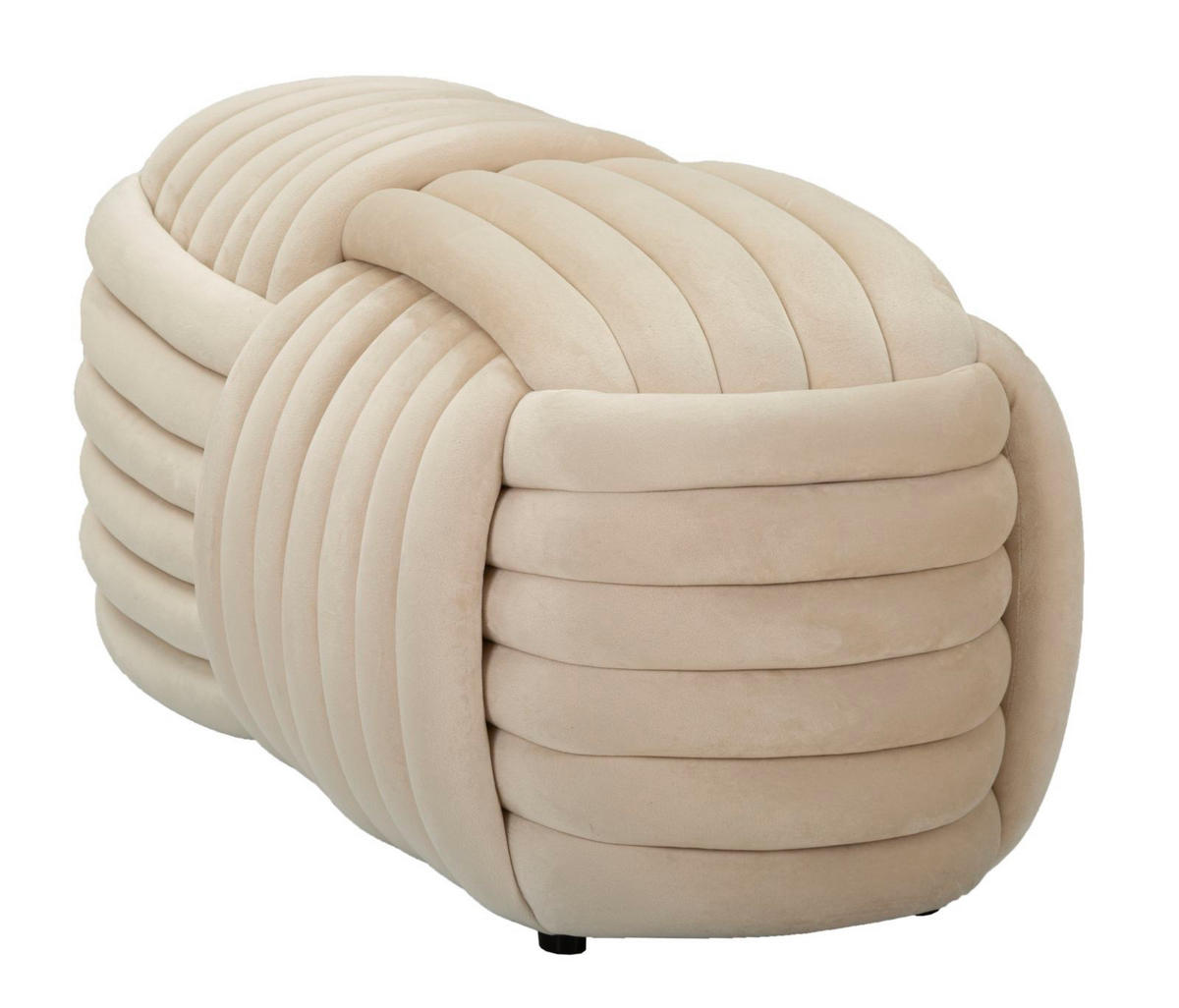 POUF Softy 90/45/45 cm - Beige, Keramik (45/45/90cm) - Mauro Ferretti