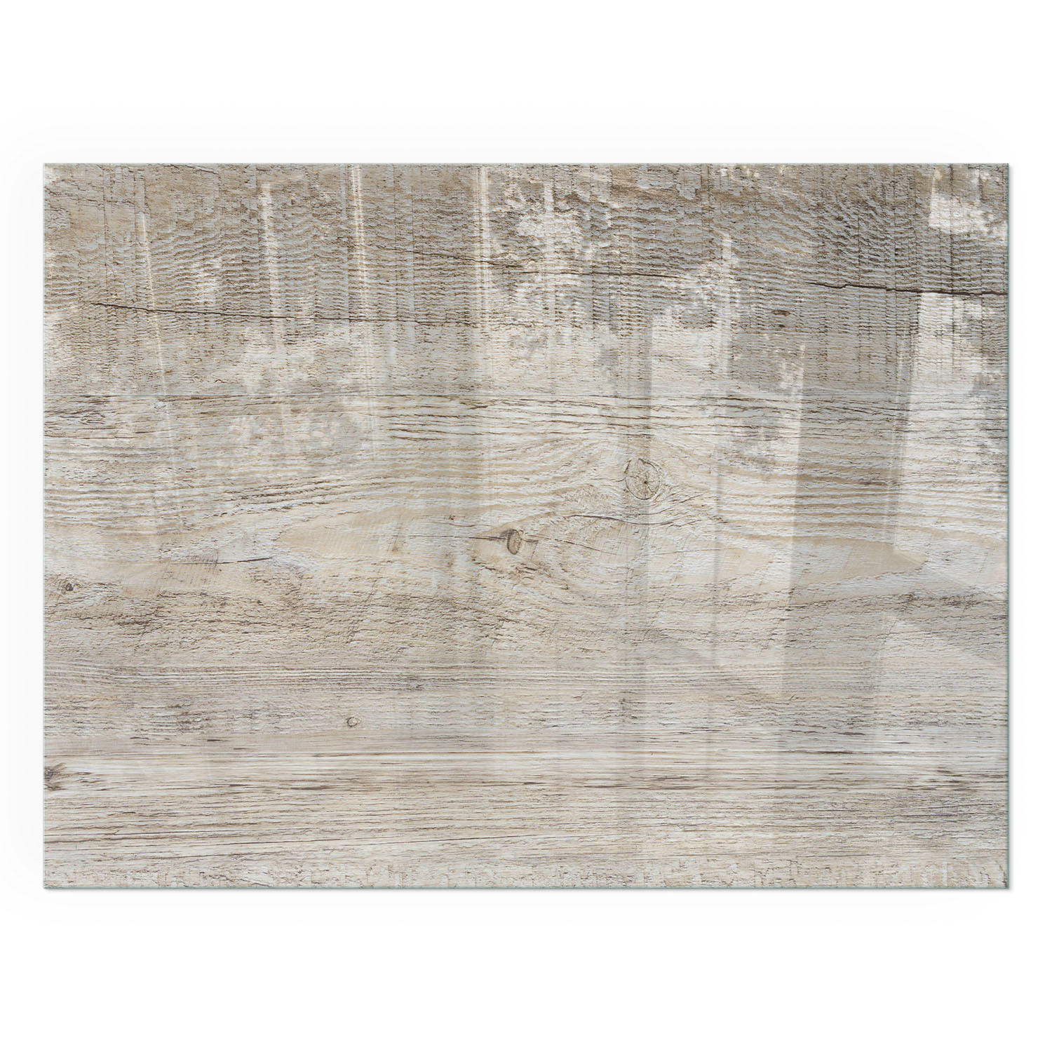 GLASPLATTE für Kamin 80x60 cm - Beige, Glas (80/60/0.4cm) - TULUP