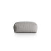 POUF Martina aus strukturiertem Stoff hellgrau - Hellgrau, Textil (106/44/106cm) - Micadoni