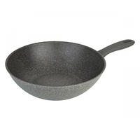 WOK Graphit 48.9/31/9.6 cm 750029370 - Graphitfarben, Metall (30cm) - Ballarini