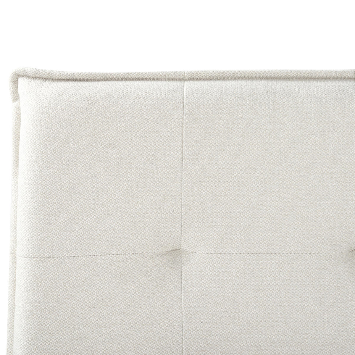 POLSTERBETT mit Lattenrost 160x200 cm Weiß Lestre - Creme, Textil (160/200cm) - Beliani