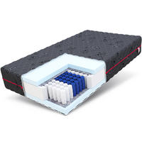 TASCHENFEDERKERNMATRATZE LUNO - Schwarz, Kunststoff/Textil (80/200cm) - FDM
