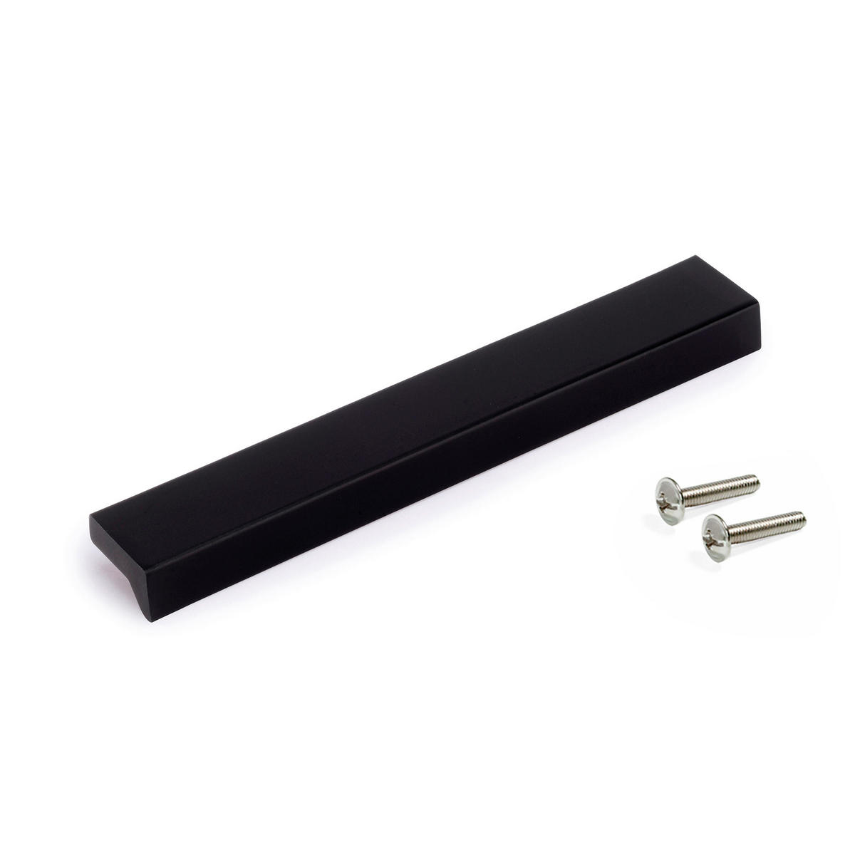 MÖBELGRIFFE Bremer, L160mm, 128mm Achsenabstand, Aluminium, schwarz eloxiert 5er-set - Schwarz, Metall (1.12/2/16cm) - EMUCA