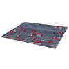PLATZSET Beeren Vögel Baumwolle stone 45/35 cm - Grau, Textil (35/45cm) - beties Heimtextil