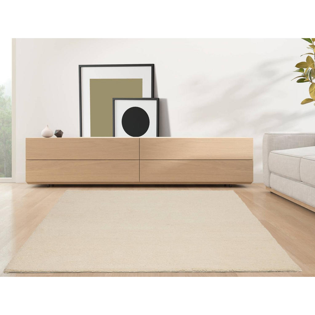 Thumbnail - Rug and Roll Berberteppich, Weiß, Textil, Uni, Rechteckig, 200x300 cm, für Fußbodenheizung geeignet, Teppiche & Böden, T...