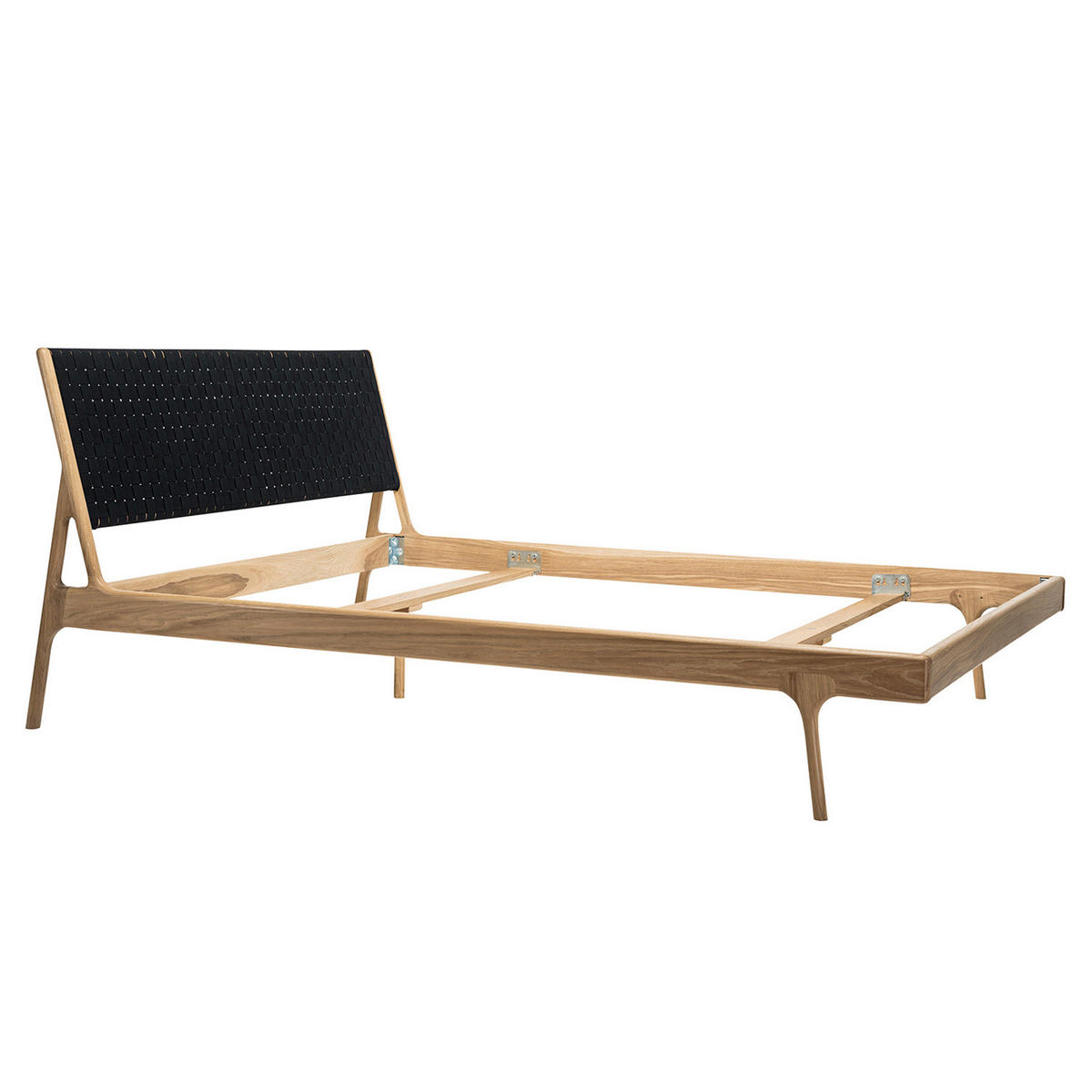 BETT - Eiche massiv - Eichefarben, Naturmaterialien/Eichenholz (180/200cm) - home24