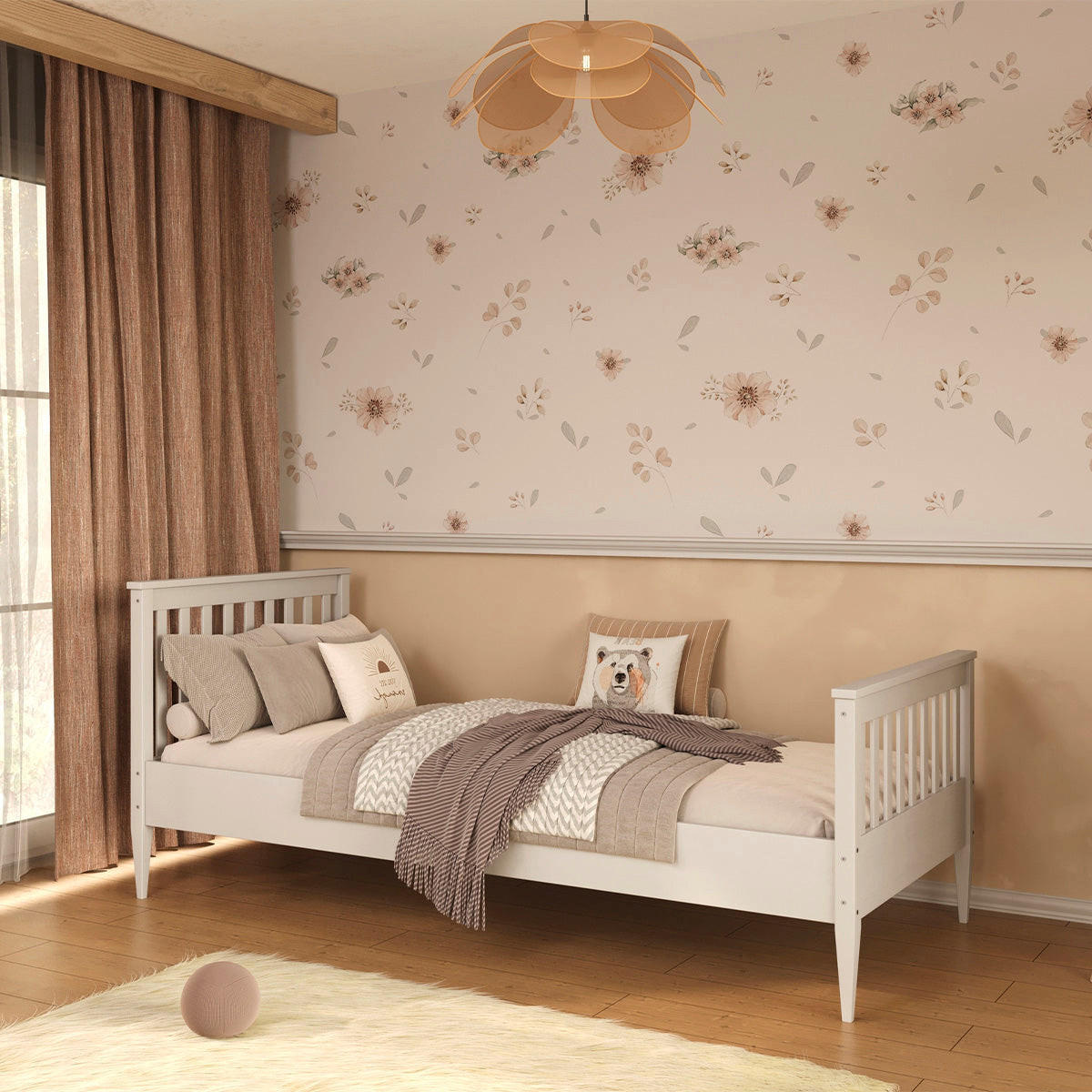 BETT 90/200 Ignas Weiß - Weiß, Holz (90/200cm) - Petits-meubles