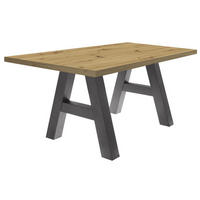 ESSZIMMERTISCH Elia 4 140 x 90 x 75 Esstisch Graphit/Asteiche - Eiche Artisan, Holz (140/90/75cm) - 58aufmkessel