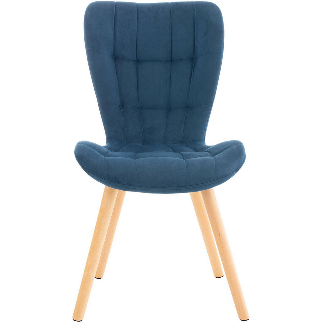 Thumbnail - CLP Stuhl, Blau, Textil, 50x88x63 cm, Esszimmer, Stühle, Esszimmerstühle, Vierfußstühle