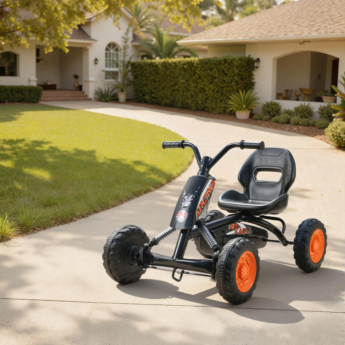 TRETKART DE-13124 Vor-/Rückwärtsgang Schwarz - Schwarz, Metall (84/54/56cm) - ComfortXL