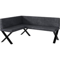 ECKBANK PETER_X - Dunkelgrau, Textil (128/168cm) - Meblini