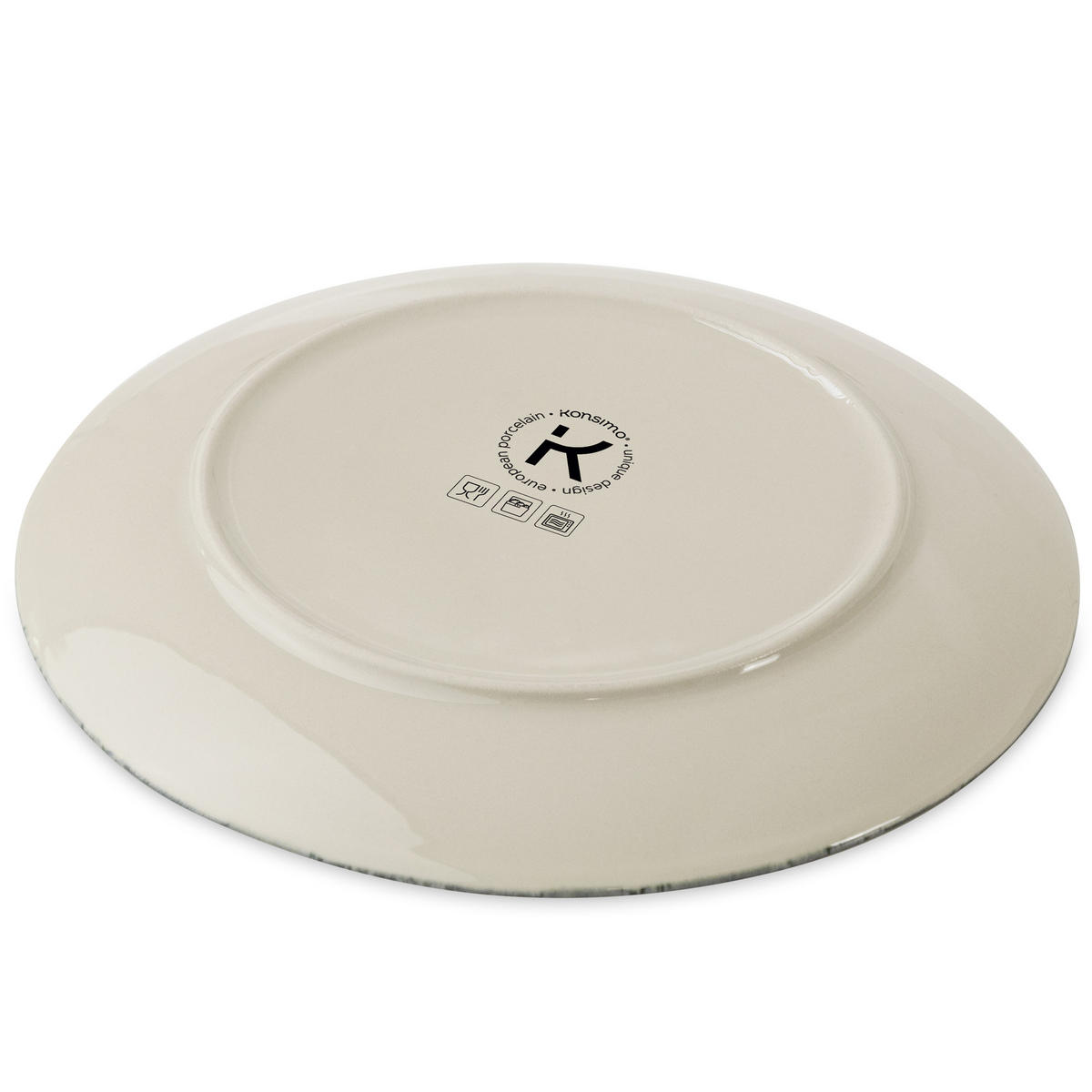 TAFELSERVICE FINGO 6 Personen 12-tlg Hartporzellan - Creme, Keramik (27.5/2/27.5cm) - KONSIMO®