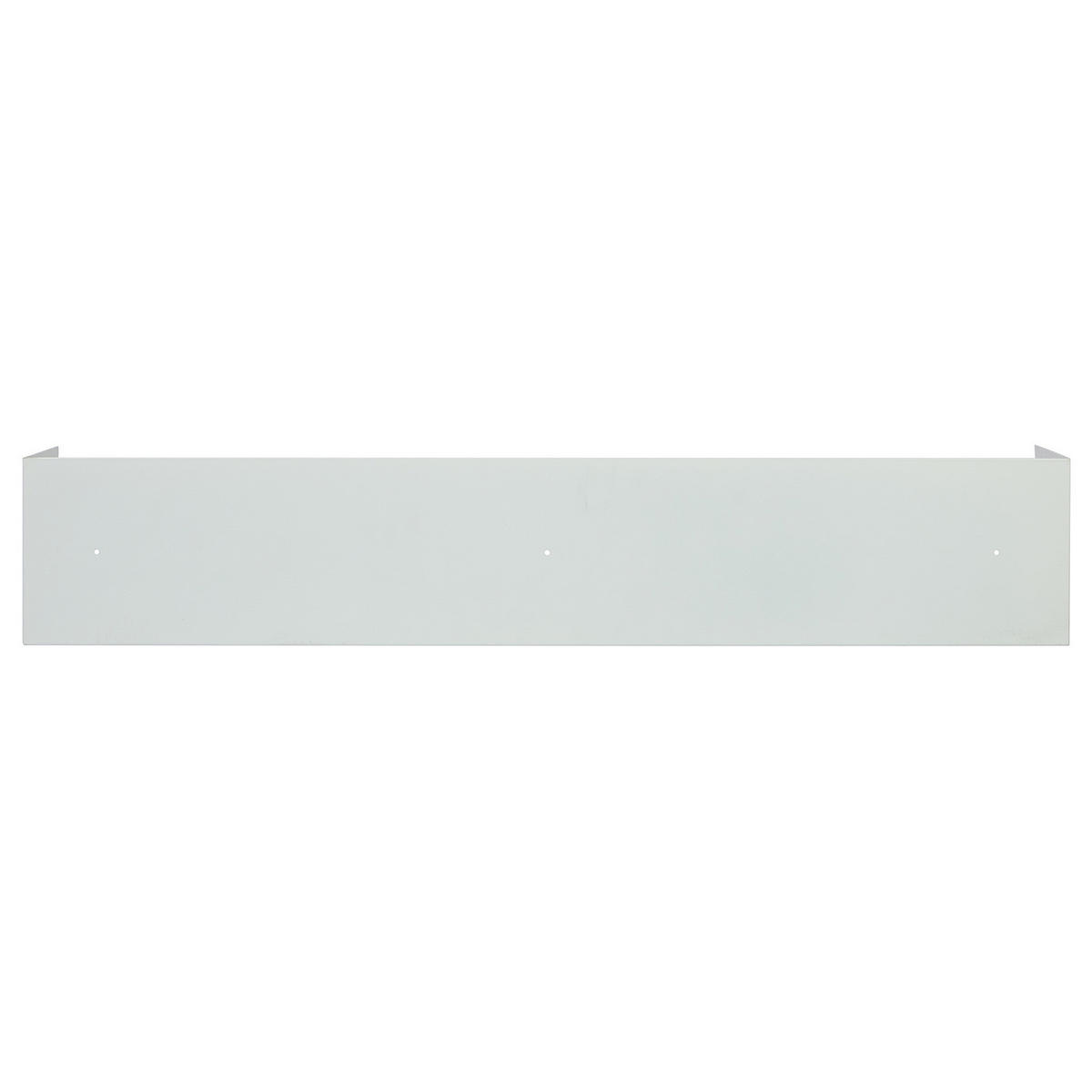 WANDBOARD - Echtholzfurnier - Tanne / Eisen - Weiß, Holzwerkstoff/Metall (100/18/18cm) - home24