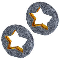 LED AUSSENLEUCHTE Steinoptik Grau Gold - Grau, Kunststoff (31/8.5/29.5cm) - Globo Lighting