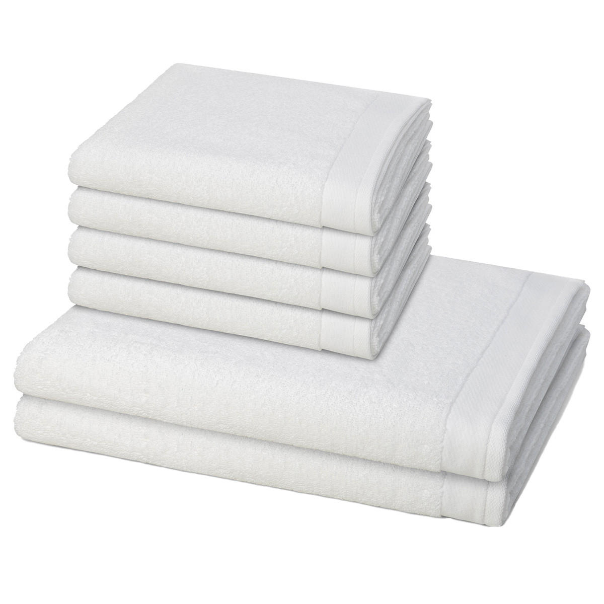 FROTTIERSET Premium 6-teilig - Weiß, Textil (50/100cm) - MÖVE