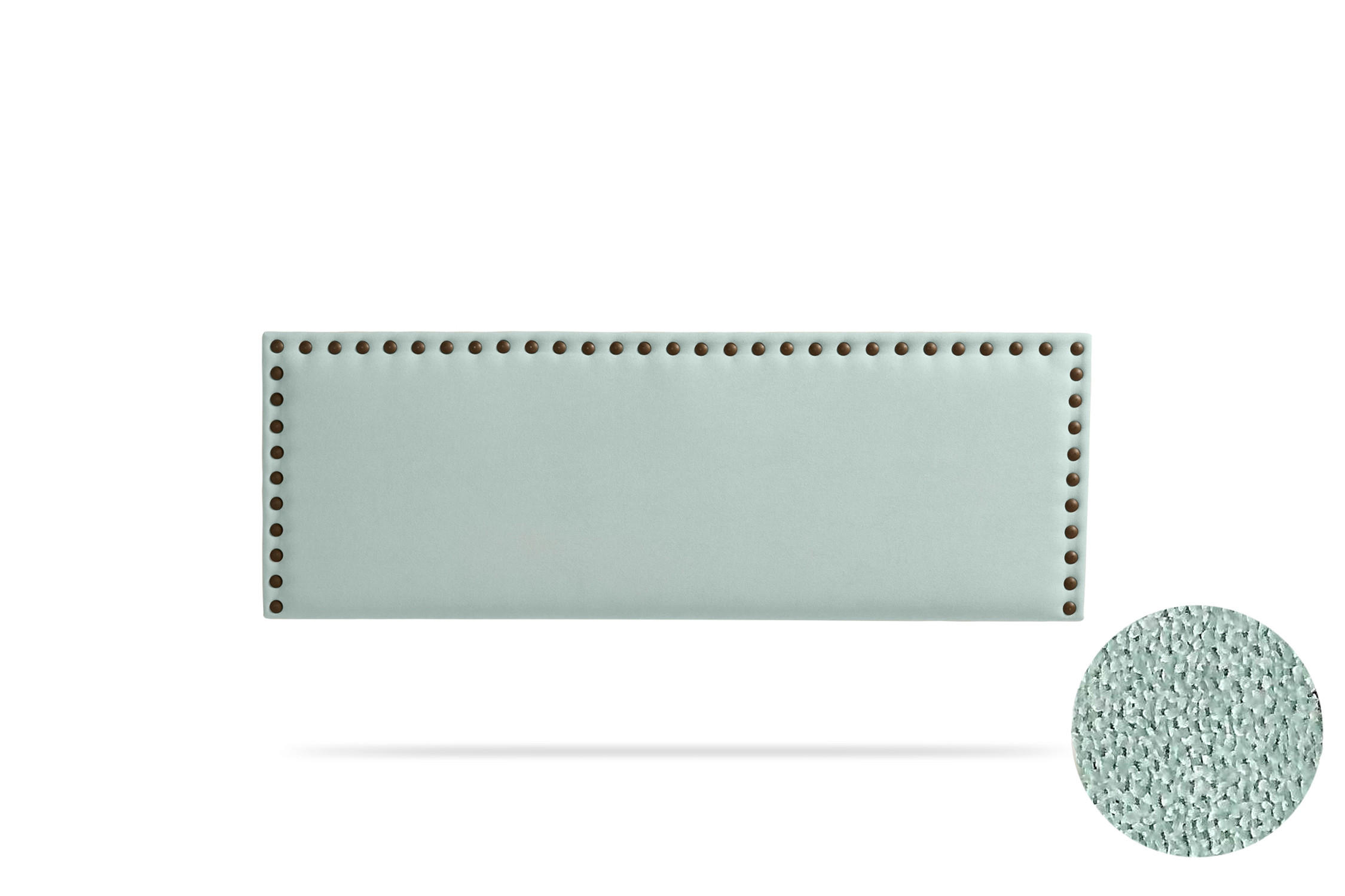 Kopfteil gepolstert MODENA Aqualine 145x55x8 cm - Wassergrün - Moonia - Pastellgrün, Holz (145/8/55cm)