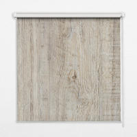 VNÚTORNÁ roleta - okenná roleta - roleta - 100x140 cm - Svetlé drevo - sivá, plast (100/140/0.5cm) - TULUP