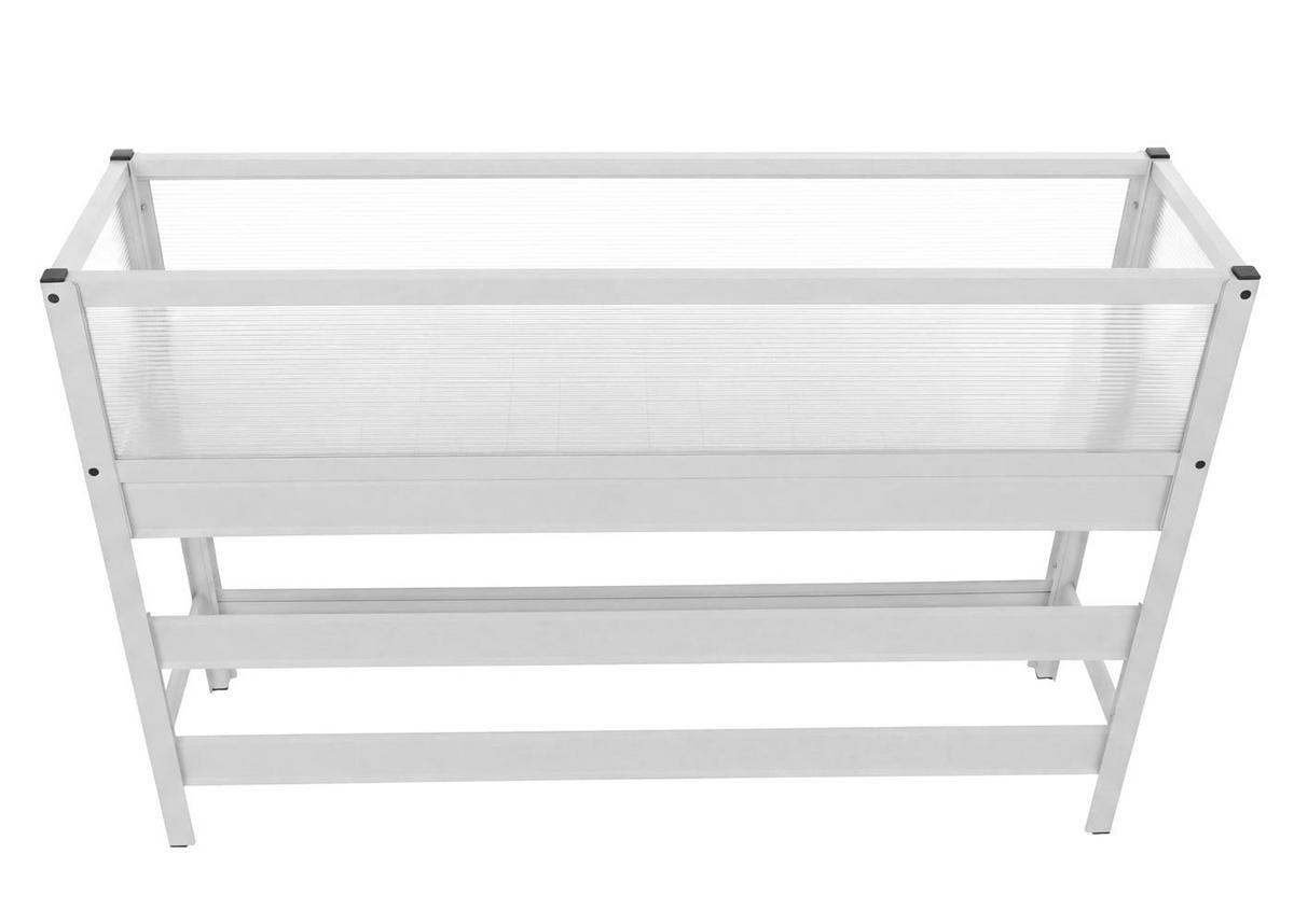 HOCHBEET 82x120x30cm Weiß - Weiß, Metall (120/82/30cm) - PROREGAL