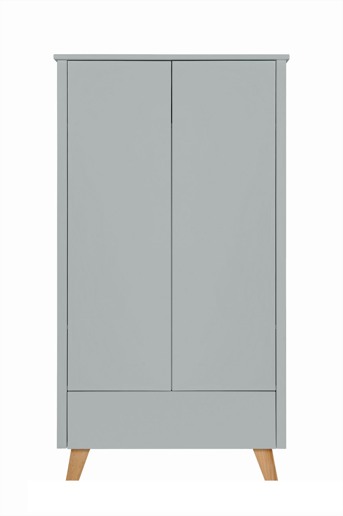 KINDERKLEIDERSCHRANK Zara_2, 2-türig – ideal für das Kinderzimmer - Grau, Holzwerkstoff (94/176/51.5cm) - RAUMHIRSCH FURNITURE