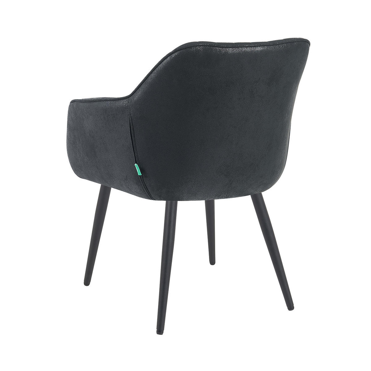ESSZIMMERSTUHL Mika-Bela - Schwarz, Textil/Metall (60/82/61cm) - DUBI Möbel