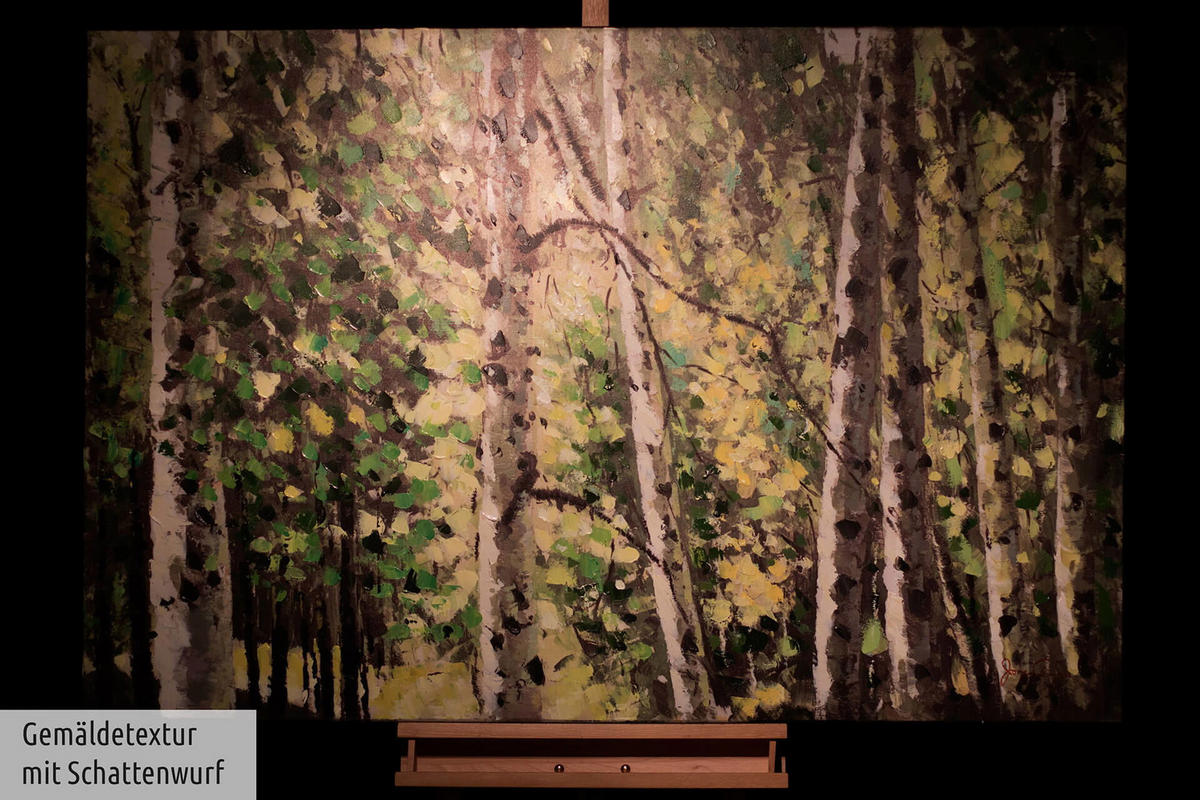 ÖLGEMÄLDE 123/83 cm - Grün, Holz/Textil (3/83cm) - KUNSTLOFT