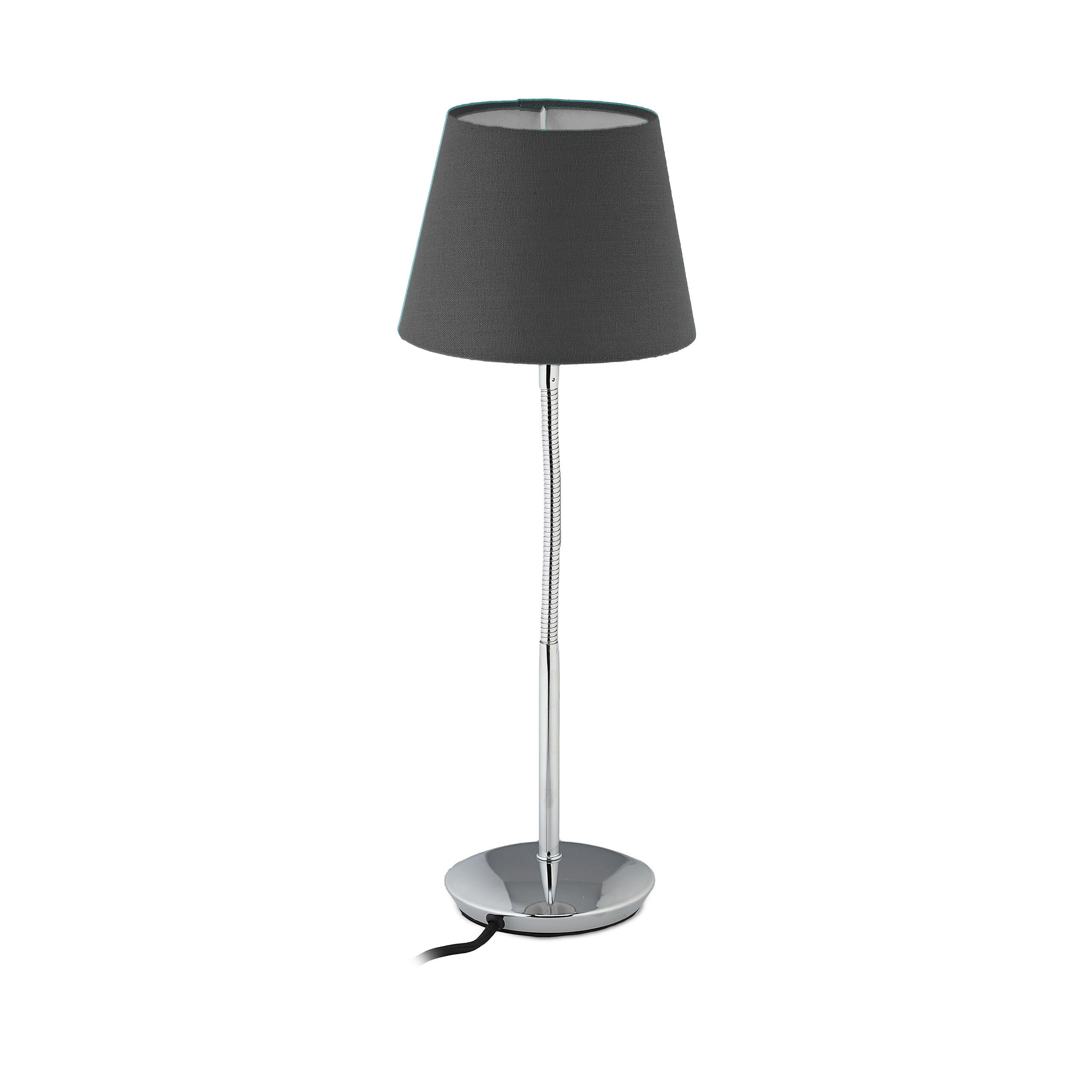 TISCHLAMPE - Multicolor, Textil/Metall (17/17/47cm) - Relaxdays