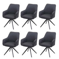ESSZIMMERSTUHL Anthrazit 6er-Set - Anthrazit, Textil (58/87/62cm) - MCW